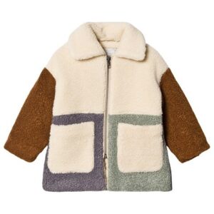 Teddy patchwork coat