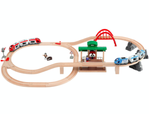 Wooden train set