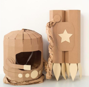 Cardboard DIY astronaut kit