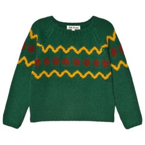 Green festive jumper