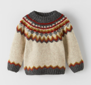 Jacquard knit jumper