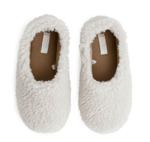 kids pile slippers