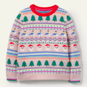 Pink fair isle christmas jumper