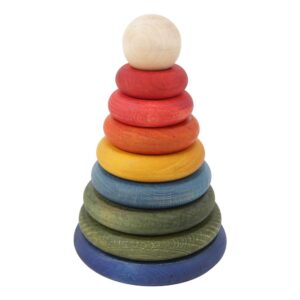 Rainbow wooden stacking toy