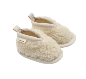 Sheepskin baby booties
