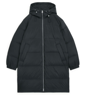 Black puffer jacket