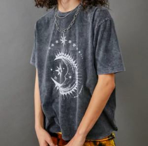 Grey celestial t-shirt