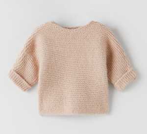 Knit baby sweater