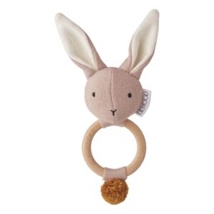 Pink bunny rattle