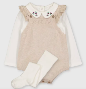 Oatmeal baby body set