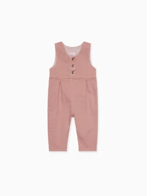 Light pink baby dungarees