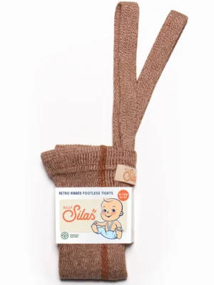 caramel footless tights with braces baby