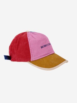 kids bright colour block cap