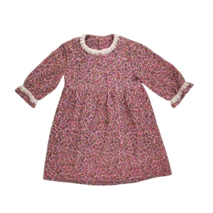 kids vintage floral needlecord dress