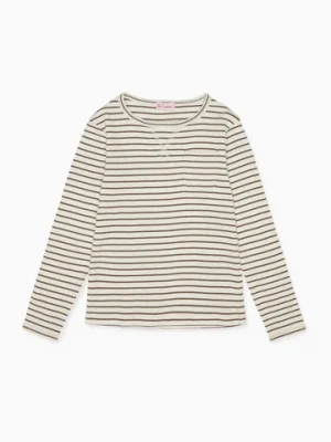 striped long sleeve top