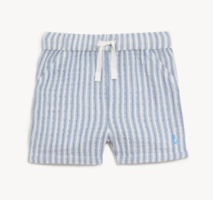 baby blue striped shorts