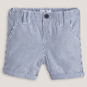 boys striped denim shorts