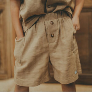brown kids relaxed shorts