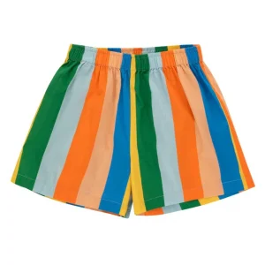 kids rainbow stripe shorts