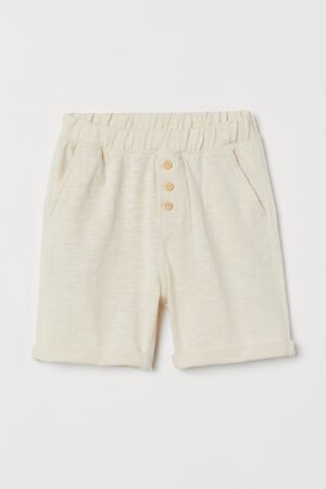 slub cotton kids shorts