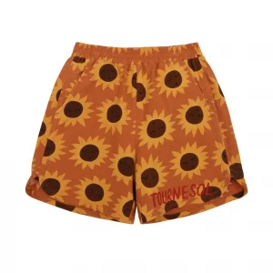 sunflower print shorts