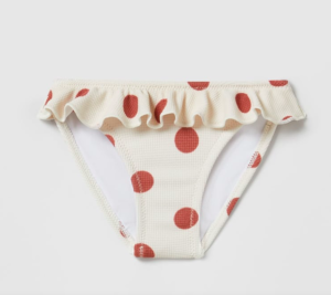 polka dot frill baby bikini briefs