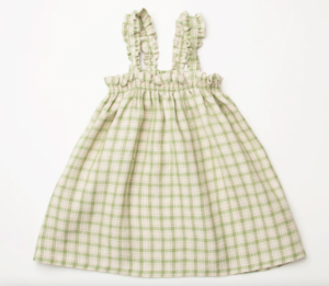 green check summer dress