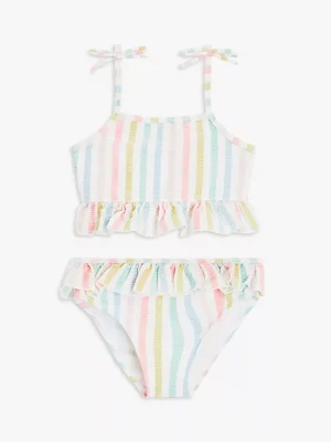 kids rainbow seersucker tankini