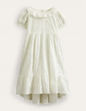 white broderie dress