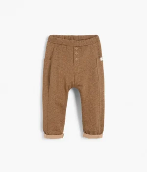 baby brown herringbone trousers