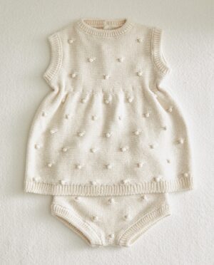 baby popcorn knit set