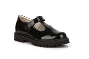black patent t-bar school shoes