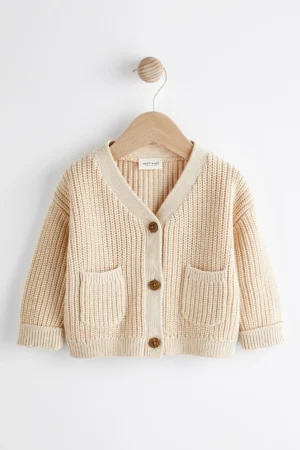 cream baby knit cardigan
