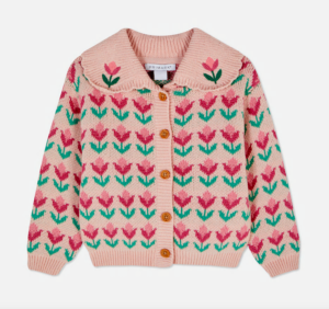 tulip floral cardigan