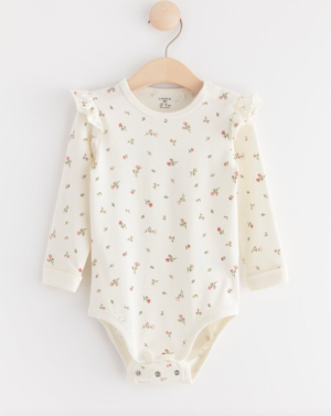 white floral bodysuit