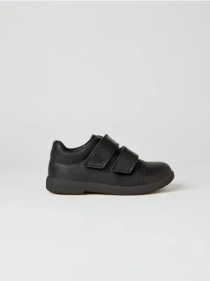 velcro black school shoes