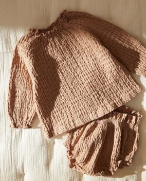 baby textured blouse