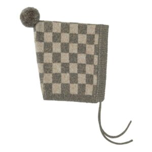 check pom pom pixie bonnet