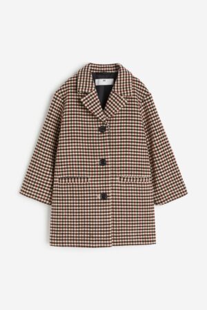 checked kids coat