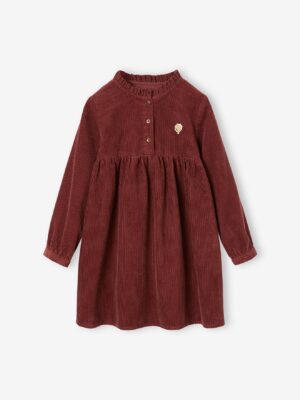 girls corduroy frill collar dress