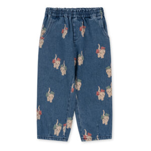 cat print jeans