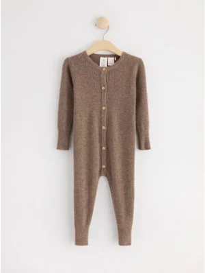 knitted merino wool onesie