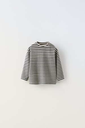 monchrome striped baby top