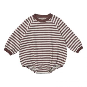 striped baby romper
