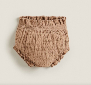 textured baby bloomers