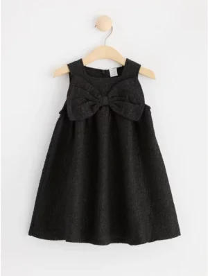 black kids bow dress