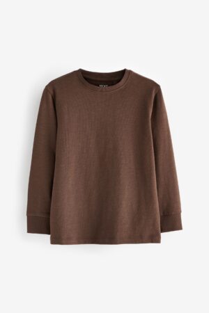 chocolate brown long sleeved t-shirt