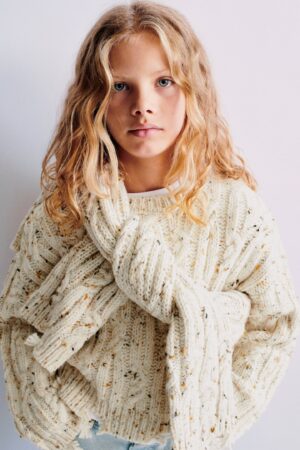 cable knit sweater