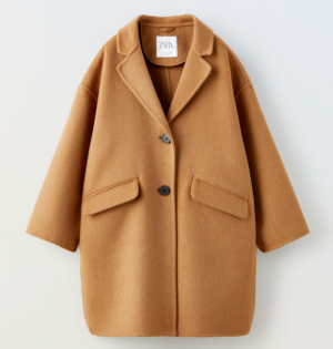 camel wool blend coat