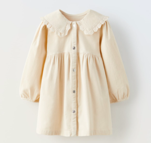 corduroy dress with collar